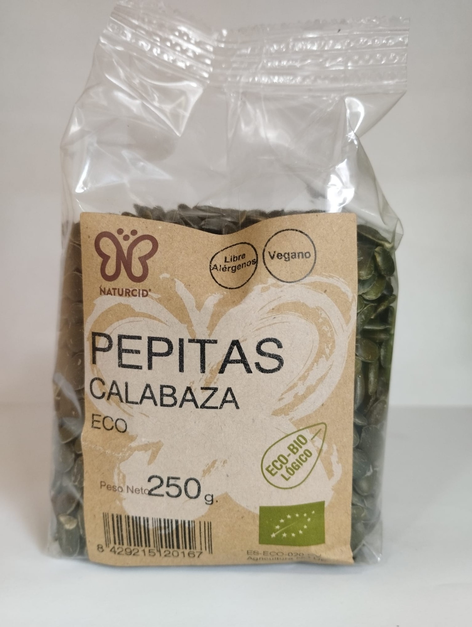 Pipas de Calabaza 250 Gr Eco Naturcid