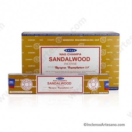 Incienso Sandal Wood Sticks 15 Gr Satya