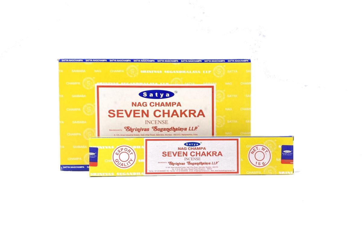 Incienso Seven Chakras Sticks 15 Gr Satya