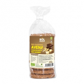 Galletas Avena Chocolate y Macadamia 200 Gr Sol Natural