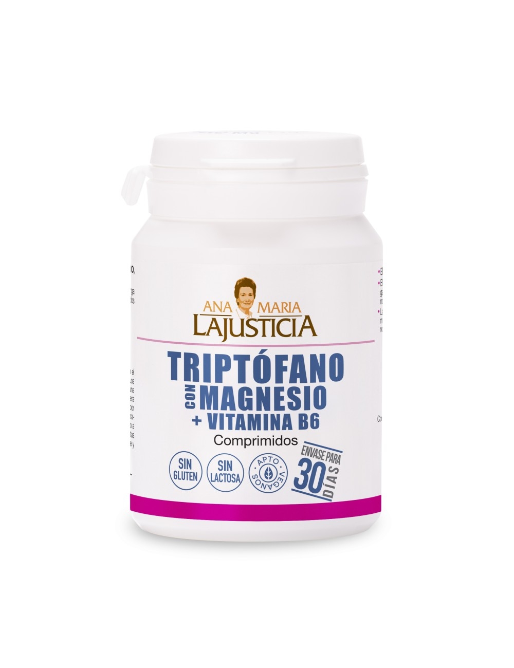 Triptófano Con Magnesio y Vitamina B6 60 Comp