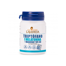 Triptófano Con Melatonina + Magnesio y Vit. B6 60 Comp